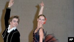 С Натальей Макаровой на репетиции в Лондоне. 1975 г.