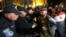 Грузинская полиция на митинге протеста против накрополитики властей в Тбилиси. 13 мая 2018 г.