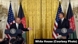 Барак Обама с президентом Афганистана Ашрафом Гани