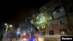 Многоквартирного дома в Харькове, пострадавший от удара российского беспилотника во время атаки 2 марта 2025