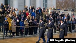 Церемония на Арлингтонском кладбище, 23 января 2025