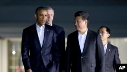 Барак Обама и президент Китая Си Цзиньпин 