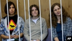 Участницы группы Pussy Riot.
