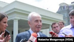 Израильский президент Шимон Перес в Белом доме