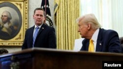 Президент Дональд Трамп и советник по национальной безопасности Майк Уолтц. Овальный кабинет, Белый дом. 7 марта 2025 г. 