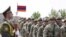 На церемонии открытия совместных армяно-американских военных учений Eagle Partner.
Ереван, 15 июля 2024. 