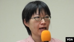 台湾人权促进会秘书长 蔡季勋(美国之音张永泰拍摄)