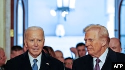 Джо Байден и Дональд Трамп в Капитолии