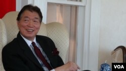 台湾驻美代表沈吕巡 (美国之音黄耀毅 拍摄)